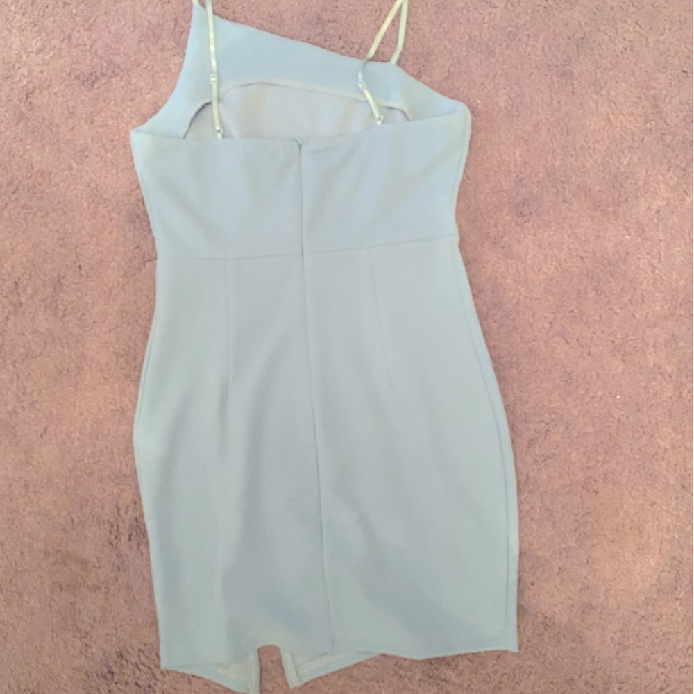Light blue fitted short short